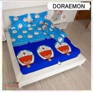 Zazastore Sprei Lady Rose Doraemon - Seprei Lady Rose Disperse Doraemon Free Sarung Bantal + Sarung Guling