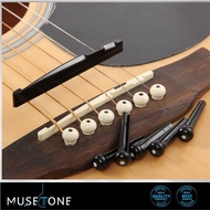 Guitar Accessories Gitar Acc Replacement 6 Pcs Acoustic Guitar Bridge Pins End Pin Acoustic Saddle Nut Ebony Plastic