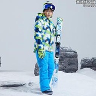 兒童滑雪服套裝新款專業男童女童滑雪衣褲加厚防水防寒衝鋒衣東北
