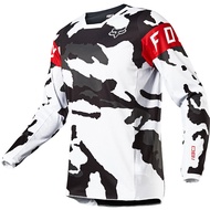 Black and white camouflage motorcycle sports shirt MTB BMX motorcycle competition shirt top