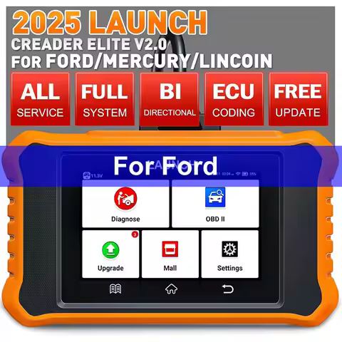 LAUNCH X431 Creader Elite 2.0 Ford OBD2 Scanner, 2025 Bi-Directional Scan Tool for Ford/Lincoln/Merc