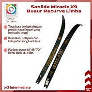 V Club Archery Sanlida Miracle X9 ILF Takedown Target Recurve Limbs - Layered Foam Fiber Core