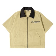 Toms Project - Boxy Work Shirt Suede Apathy Beige