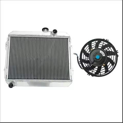 3Row Aluminum Radiator + Fan For Toyota Corolla KE30 KE38 KE55 KE70 1974-1985 1984 1983 1982 1981 19