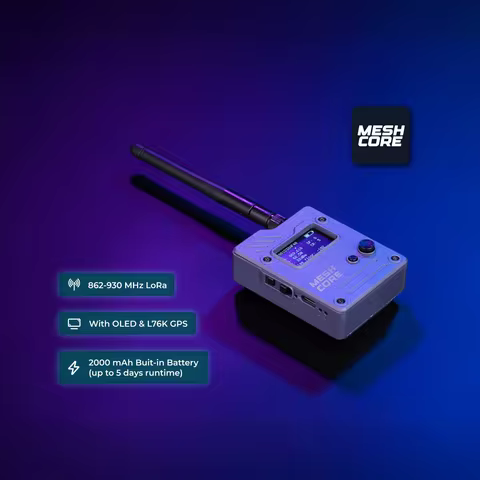Wio Tracker L1 Pro for MeshCore LoRa GPS Tracker with Bluetooth Companion Firmware Rechargeable Batt