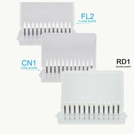 12Pcs Dental Flame White Stone Polishing FG Burs Abrasion Point Bur
