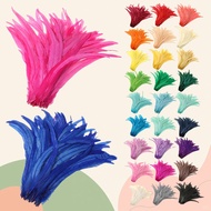 100Pcs 25-45cm Natural Feathers for Handcrafts, Carnival Headwear, Fiesta, Wedding Decoration
