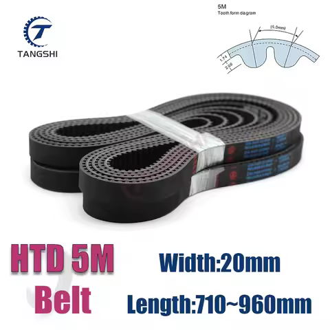 HTD 5M High-quality Rubber Timing Belt Width 20mm Length 5M710 715 720 725 730 735 740 745 750 755 7