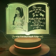 Gifts for November 20, Meaningful gifts for teachers, Meaningful glowing engraved lamp gifts, Beauti