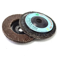 Flat Abrasive Cloth Wheel 4 Inch Alumina Plastic Cover Louver Polishing [AQ205]