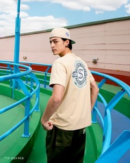 NEW ERA เสื้อยืดแขนสั้น รุ่น 59FIFTY PACK - SEAGLASS LOS ANGELES DODGERS COOPERSTOWN OAT MILK SHORT