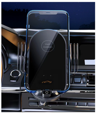 KidsLand - 66W 磁吸快充車載手機支架 升級支援USBC充電插頭 無線車載充電器、自動夾緊車用手機支架無線充電器、通風口專用手機支架充電器、磁吸無線充 車載無線充電器