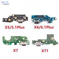 1PCS USB Charger Board For Nokia X7 X71 X5 X6 5.1 6.1 Plus Dock Connector Charging Port Flex Cable