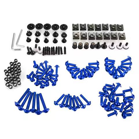 A Set M6 M5 Fairing Bolts Kit Bodywork Fasteners Screws Nut FOR YAMAHA XT660E XT660R XT660X XT660XR 