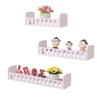 3pcs Minimalist Wall Shelf Fence Wall Shelf Vintage Wall Shelf Fence