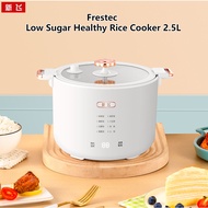 Xinfei Micro Pressure Rice Cooker 2.5L Frestec Low Sugar  Rice Cooker Healthy Electric Cooker Rice Cooker Multifunction Small Rice Cooker Household LED Screen Display 1-3 People Multifunctional Cooking Pot Stew Pot Nonstick Pan Gift Mini electric cooking