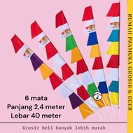 2.4 meter Augustan pennant / Indonesian flag pennant