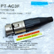 Jack canon xlr female Microphone Amphenol AC3F Canon XLR Female Low Noise
