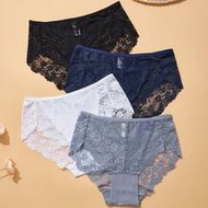 4pcs Plus Size Women's Underwear Set, Skin-Friendly Lace Plus Size Panties, Waist Size 0XL-4XL: 65, 