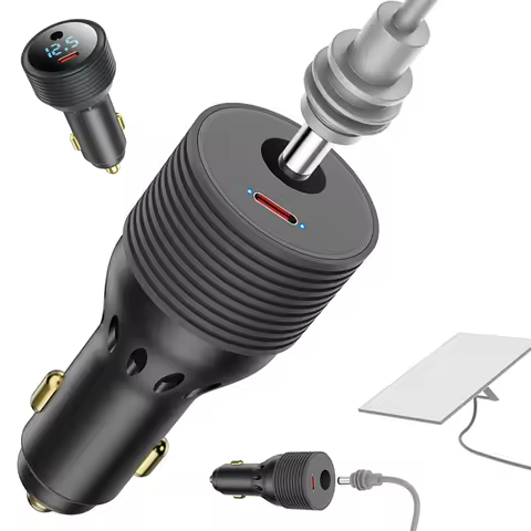 For Starlink Mini Car Charger 2in1 12V-24V Car Adapter Power 90W DC30V-3A 45W Type-C Cigarette Light