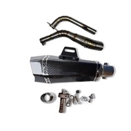 คอท่อ Yamaha Nmax 155 2025  วัสดุแสตนเลสเกรด304 + ปลายท่อ AK Shorty V2 ฟรีจุกลดเสียง มีสีให้เลือก