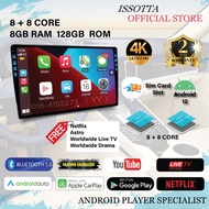ISSOTTA 8+8 CORE 8GB RAM 128 ROM ANDROID CAR PLAYER /BUILT IN DSP SOUND SYSTEM 48EQ/ 4K ULTRA HD/ IP