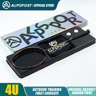 ALP TAJ 4U 35LBS 7มิลลิเมตรG5ไม้แบดมินตันรองเสริมคาร์บอนเต็มProที่น่ารังเกียจกล่องของขวัญรองเสริม