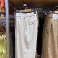 Uniqlo official Uniqlo original innovation womens pleated wide-leg pants suit pants commuter casual