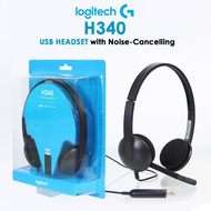 หูฟังสเตอริโอ⚡️Logitech H111/H110/H151 Stereo Headset With Microphone 3.5mm ของแท้ ราคาถูกๆ 1Y