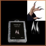 [woyao2] 140pcs/box Short Curved Stiletto Nail Dual Form For Nail Extension Of 3D Cat's Claw Sculptu