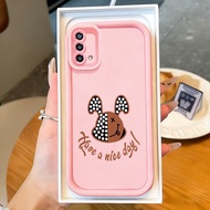 Casing hp for OPPO A74 A95 F19 F19s Reno 6 Lite Case Simple Trend Brand Silicone Case Cesing Light a