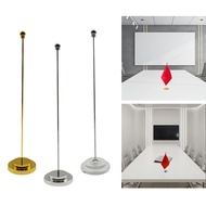 [lzdjlmy1zs] Indoor Flag Pole Holder Table Flag Stand Office Sturdy Portable Metal Indoor Tabletop S