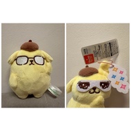 Sanrio Furyu 絕版！布丁狗 布甸狗 Pompompurin 眼鏡款/bing bing 眼款 景品公仔掛繩掛袋