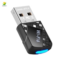 AX900 USB WiFi 6 Adapter 900Mbps  5.4 2 in 1 USB Dongle 2.4G 5G Wireless WLAN Receiver for Win10&Win