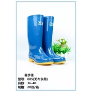 LdgXibujia Rain Boots Rain Boots Waterproof Shoes Rubber Shoes Shoe Cover Rubber Boots Female Fashion Middle Adult Non-S