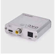 Coaxial fiber optic audio converter digital analog signal line TV set-top box decoder DAC