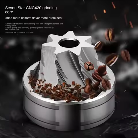 AD-Hand Coffee Mill Grinder Portable Manual Coffee Grinder Manual Grinder Removable Hand Burr Grinde