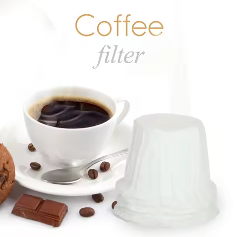 100Pcs Coffee Filters Replacement White Coffee Paper Pod Disposable Coffee Filter Papers K Cup Filte
