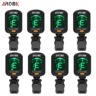 6 / 8/ 10/ 50 Pcs AROMA AT-01A Guitar Tuner -On Tuner LCD Display For Chromatic Acoustic Guitar Accessories Bass Ukulele quhua