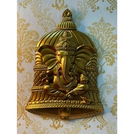FR2 - Spiritual Photo Frame Vinayagar/ Ganesha in bell design (16 x 12 inch )- Golden / Copper finis