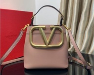 Valentino 粉紅色水桶包
