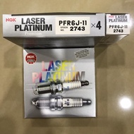 (NEW STOCK) (100% ORIGINAL ) NGK Laser Platinum Spark Plug (PFR6J-11 2743) - Perdana V6 Naza Kia Car