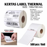 Awb Thermal Printer Paper Thernal Receipt 500 Sheets Thermal Label Paper