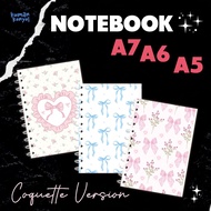 PLAIN COQUETTE BOOK - A5 A6 NOTE BOOK A7 - AESTHETIC NOTEBOOK - AESTHETIC - VIRAL - MINI BOOK
