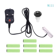 Will 3V 4 5V 6V 9V 12V UK Power Supply Eliminate Cable Replace 2AA to 8AA