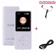 【COD】MP4 Mini Player Bluetooth MP3 Player Bluetooth Free 32GB Card Pemutar Musik Portabel layar USB/