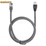 UMISTY Ethernet Cable Extension, 1m/3ft 2m/7ft 5M/16ft Waterproof Mini Ethernet Cable, Portable Grey