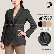 🇲🇾 DESINCE Women Formal Blazer Elegant Office Wear Colours Black Khaki Mocha  WT 051