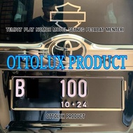 Car license plate holder. Slip model license plate holder. Exclusive. Lux Lux Lux Lux