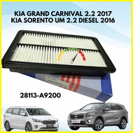KIA CARNIVAL 2.2 2017", SORENTO UM 2.2 2016"  ENGINE AIR FILTER  AIR CLEANER/ PENAPIS ANGIN KERETA